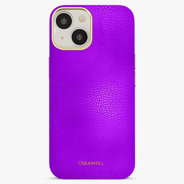 iPhone 14 Elite Leather MagSafe Compatible Dark Violet