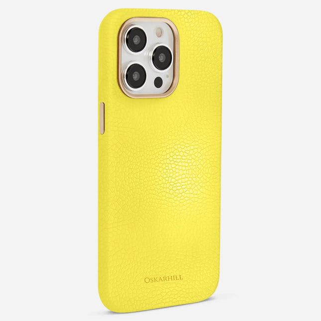 iPhone 14 Pro Max Elite Leather MagSafe Compatible Corn Yellow