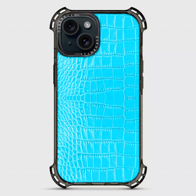 iPhone 15 Plus Alligator Bounce Case MagSafe Compatible Sky Blue