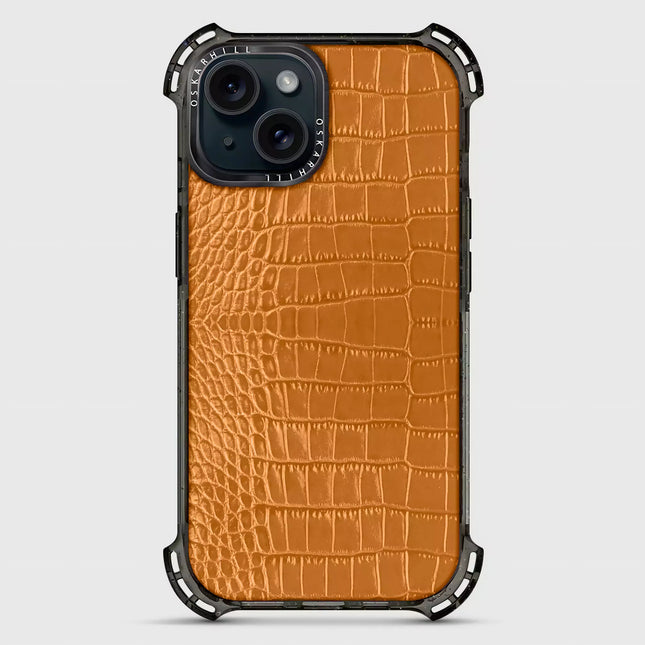 iPhone 14 Alligator Bounce Case MagSafe Compatible Ruddy Brown
