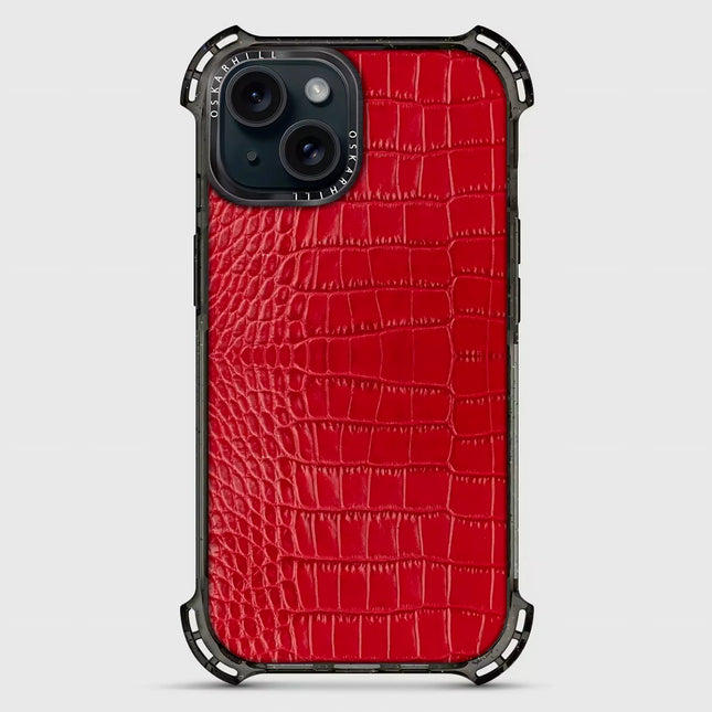 iPhone 15 Plus Alligator Bounce Case MagSafe Compatible Valentine Red