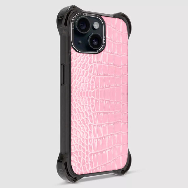 iPhone 14 Plus Alligator Bounce Case MagSafe Compatible Baby Pink