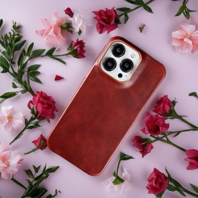 Leather Phone Case | Minimal Back Cover with Classic Finish & Everyday Protection