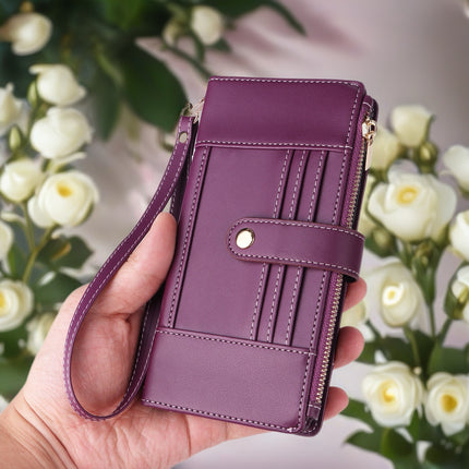 Elaris Crossbody Leather Wallet Phone Case with Card Slots & Secure Closure