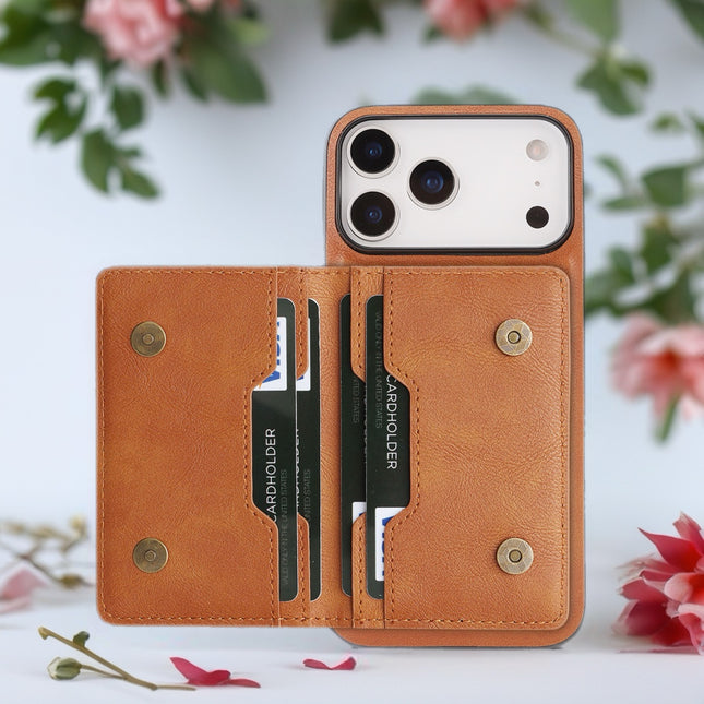 Heritage Snap Leather Wallet Phone Case Magnetic Card Holder with Protective