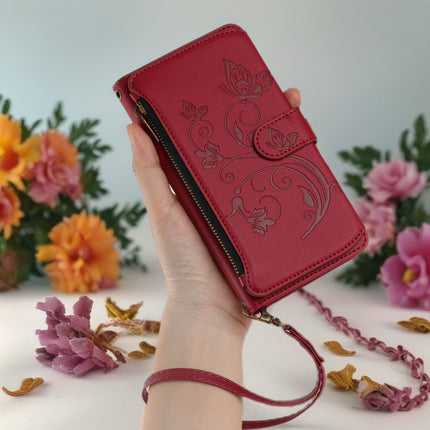 Velora Zip Phone Wallet Case with Card Slots & Wrist Strap | Secure Flip Stand Phone Cover