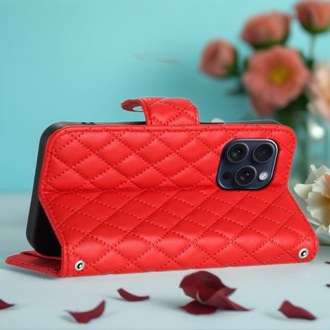 Luxe Quilted Phone Wallet Case with Card Slots | Magnetic Flip Stand Cover