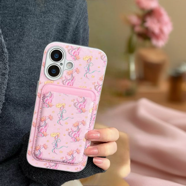 Elysia Floral MagSafe Wallet Phone Case with Elegant Card Holder