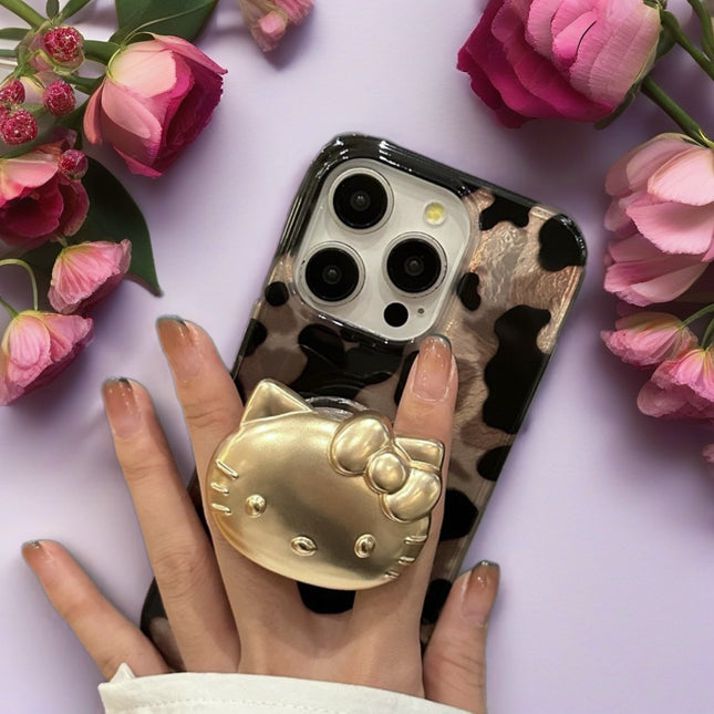 Glam Kitty Leopard Phone Case – Luxe Charm Gloss Protection