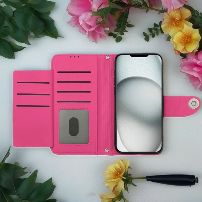 Luxe Quilted Phone Wallet Case with Card Slots | Magnetic Flip Stand Cover