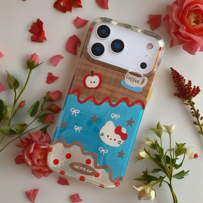 Kitty Dessert Clear Case for iPhone | Kawaii Protective Phone Cover