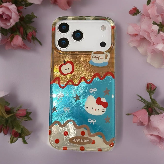Kitty Dessert Clear Case for iPhone | Kawaii Protective Phone Cover