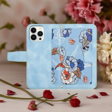 Tropical Tone Leather iPhone Wallet Case | Flip Cover with Card Slots & Wrist Strap