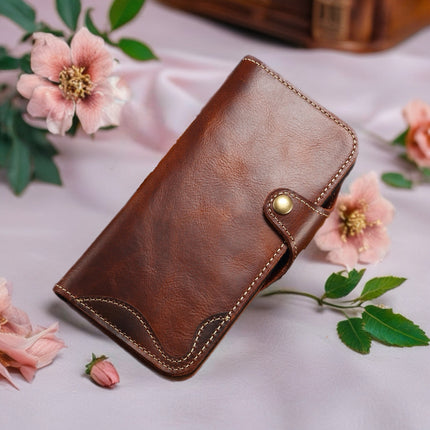 Genuine Leather MagSafe Phone Wallet Case | Premium Card Holder Cover with Secure MagSafe