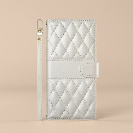 Leather Quilted iPhone Wallet Case | Flip Cover with Card Slots, Wrist Strap & Full Protection