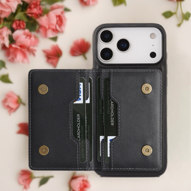 Heritage Snap Leather Wallet Phone Case Magnetic Card Holder with Protective