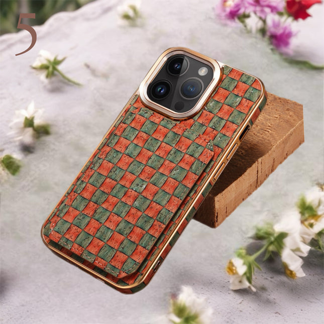 Bohemian Fabric Phone Case with Card Holder Wallet iPhone Case Fashionable Durable and Practical