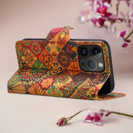 Beautiful Bohemian Wallet iPhone Case with Card Slot, Wallet Flip Phone Case