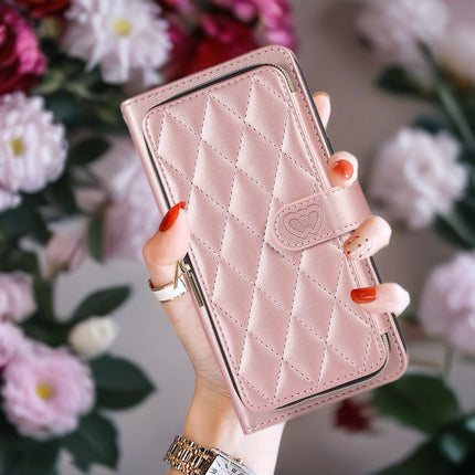 Padded Leather iPhone Wallet Phone Case with Zipper | Card Holder & Wrist Strap