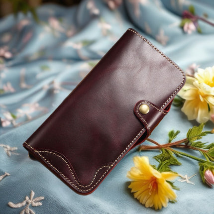 Genuine Leather MagSafe Phone Wallet Case | Premium Card Holder Cover with Secure MagSafe