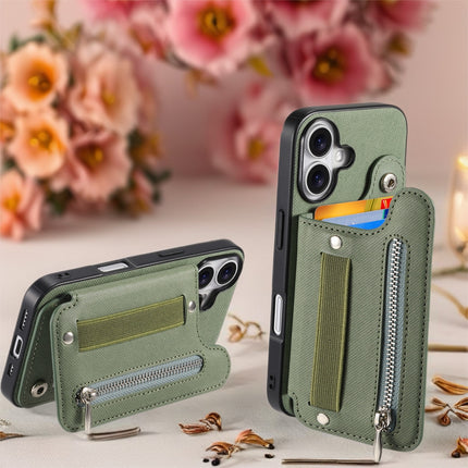 Multi Pocket Leather Phone Case with Zipper | Card Holder Phone Cover with Button Closure