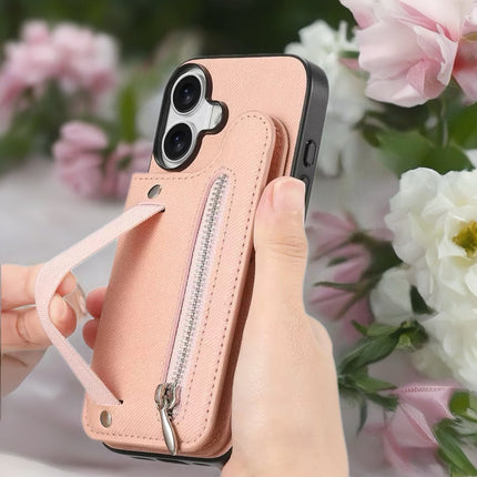 Multi Pocket Leather Phone Case with Zipper | Card Holder Phone Cover with Button Closure