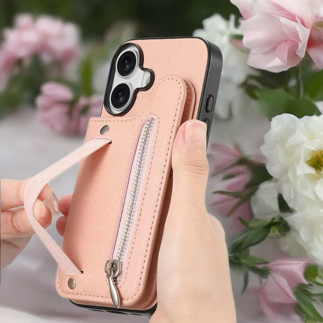 Multi Pocket Leather Phone Case with Zipper | Card Holder Phone Cover with Button Closure