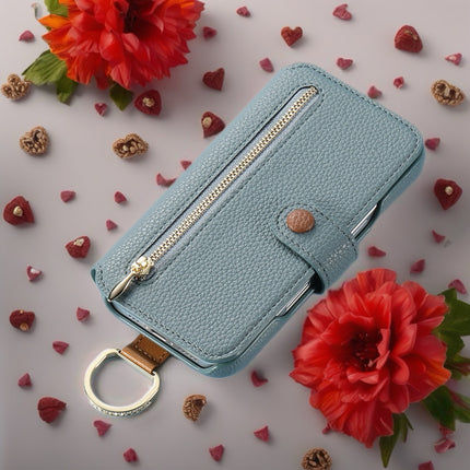 Multi-Function Leather Wallet Case for Phone | Zipper Pocket, Card Slots & Hand Strap