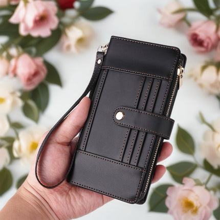 Elaris Crossbody Leather Wallet Phone Case with Card Slots & Secure Closure