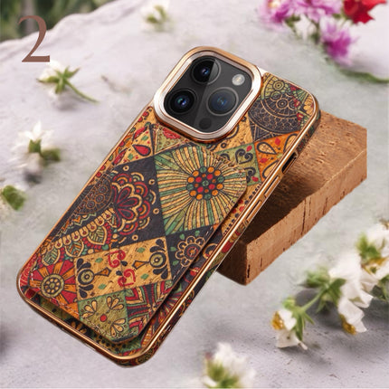 Bohemian Fabric Phone Case with Card Holder Wallet iPhone Case Fashionable Durable and Practical