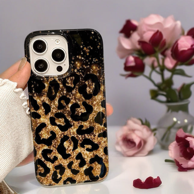 Zahara Luxe Leopard Glitter Phone Case Glossy Bold Protective Design