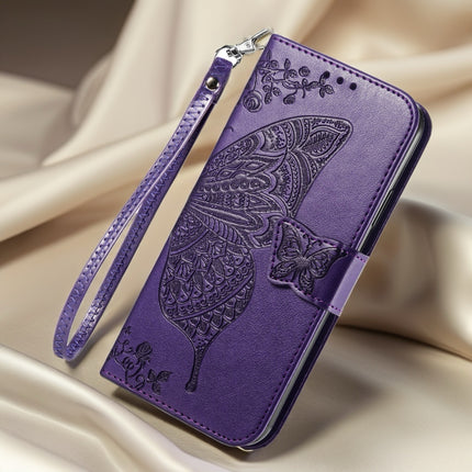 Butterfly Leather Wallet Phone Case with Card Slot and Flip Cover, Protective Case for iPhone