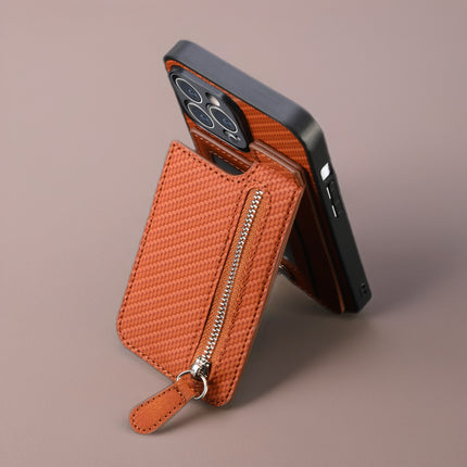 Signature Magnetic Phone Case with Zip Pocket Card Holder Back Cover for Secure Grip & Daily Carry