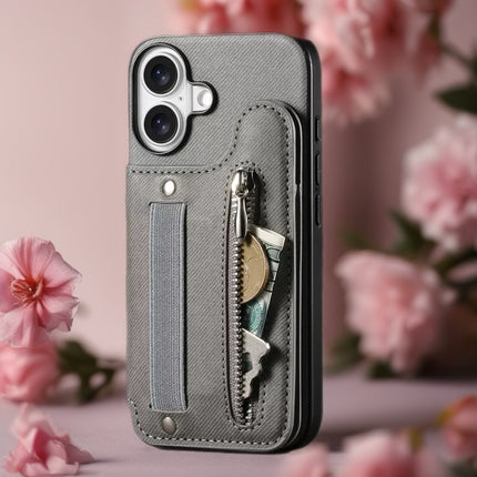 Multi Pocket Leather Phone Case with Zipper | Card Holder Phone Cover with Button Closure