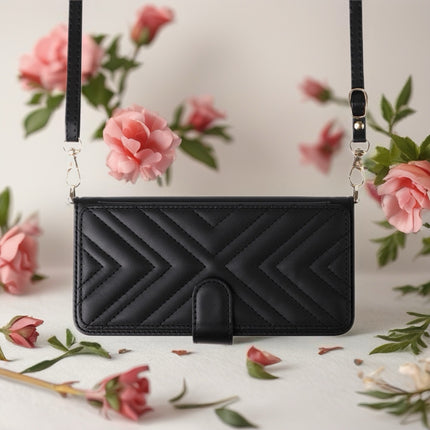 Aurelia Quilted Wallet Phone Case with Card Slots, Secure Snap & Detachable Strap