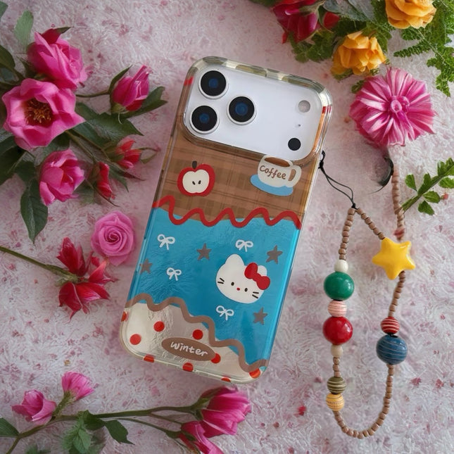 Kitty Dessert Clear Case for iPhone | Kawaii Protective Phone Cover