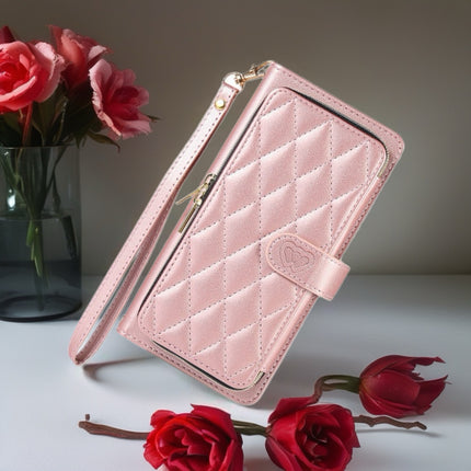 Padded Leather iPhone Wallet Phone Case with Zipper | Card Holder & Wrist Strap