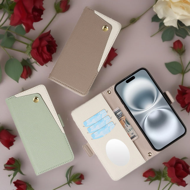 PetalLuxe Leather Wallet Phone Case Card Holder Stand Cover with Wrist Strap