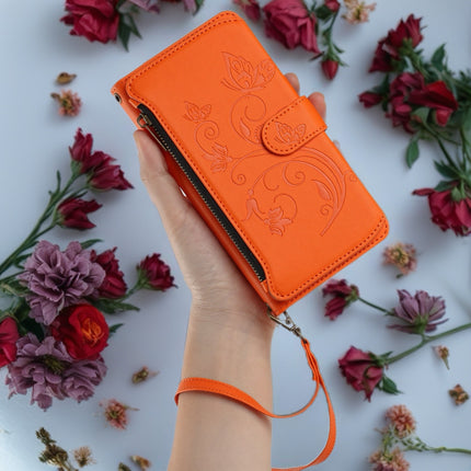 Velora Zip Phone Wallet Case with Card Slots & Wrist Strap | Secure Flip Stand Phone Cover