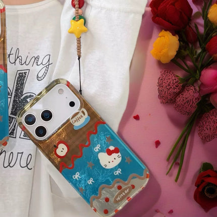 Kitty Dessert Clear Case for iPhone | Kawaii Protective Phone Cover