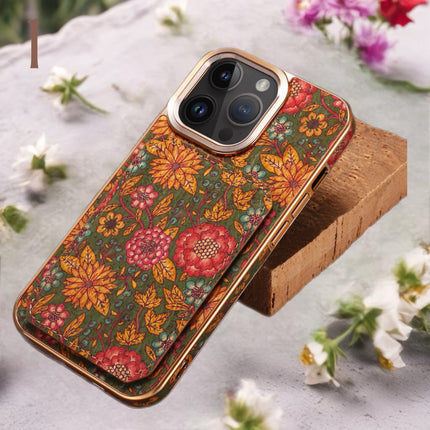 Bohemian Fabric Phone Case with Card Holder Wallet iPhone Case Fashionable Durable and Practical