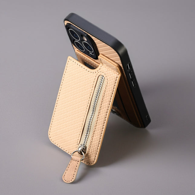 Signature Magnetic Phone Case with Zip Pocket Card Holder Back Cover for Secure Grip & Daily Carry