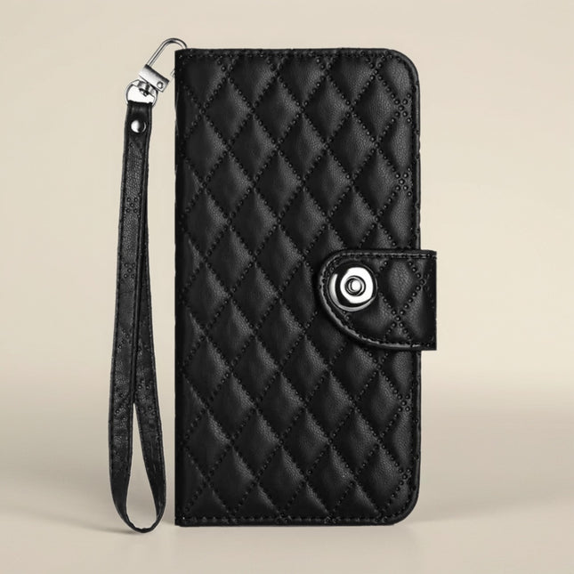 Luxe Quilted Phone Wallet Case with Card Slots | Magnetic Flip Stand Cover