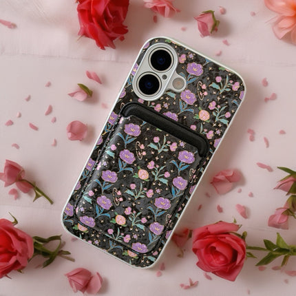 Elysia Floral MagSafe Wallet Phone Case with Elegant Card Holder