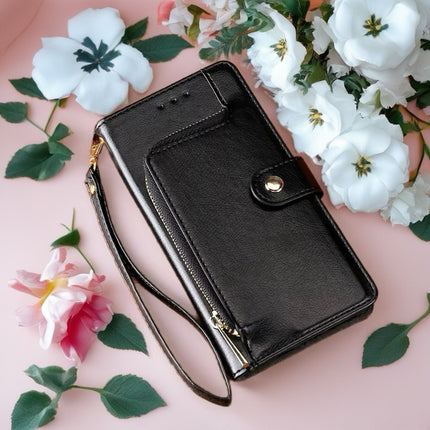 Valencia Luxe Zip Wallet Phone Case Multi Card Leather Cover with Wrist Strap