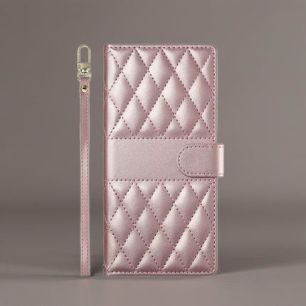 Leather Quilted iPhone Wallet Case | Flip Cover with Card Slots, Wrist Strap & Full Protection