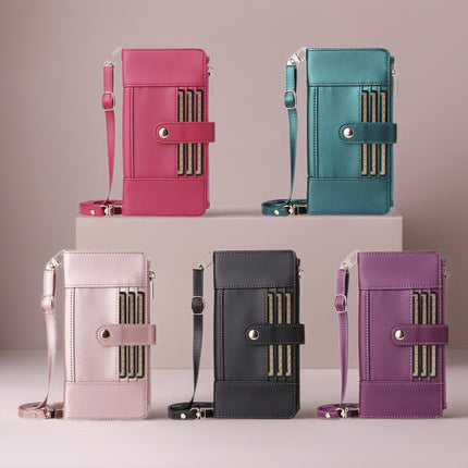 Elaris Crossbody Leather Wallet Phone Case with Card Slots & Secure Closure