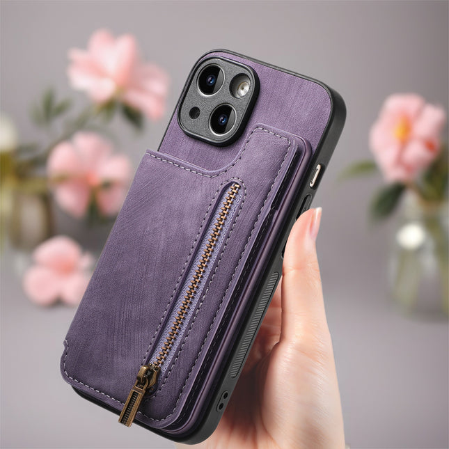 Prestige Zip Leather Phone Case | Wallet Phone Cover with Card Slots