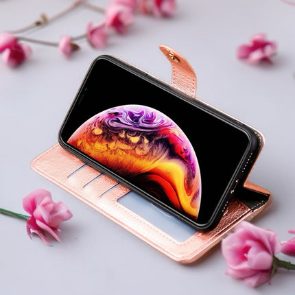 Valencia Luxe Zip Wallet Phone Case Multi Card Leather Cover with Wrist Strap