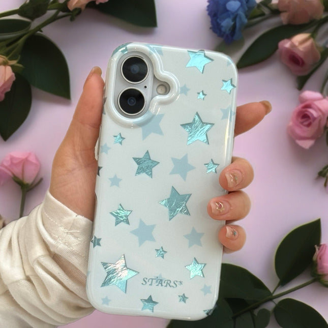 Metallic Polka Dot Case for iPhone | Glossy Shockproof Protective Phone Cover